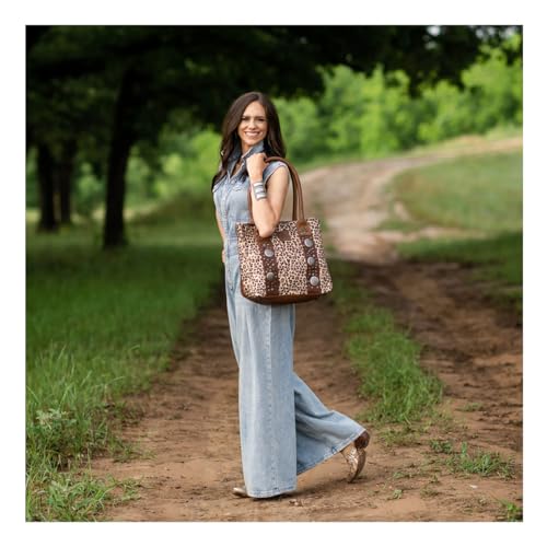 Bolso Tote con Estampado Leopardo Great Plains miniatura 7
