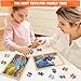 4 Packs 24 PCs Wooden Puzzles for Kids Ages 3-5, Montessori Toddler Jigsaw Puzzles, Preschool Educational Toys Gifts for Children Ages 4-8, Puzzles Boards Toys Gifts for 3 4 5 6 7 8 9 Boys Girls