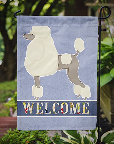 Poodle Welcome Flag Garden Size petit drapeau de jardin multicolore caniche CK3615GF - 4