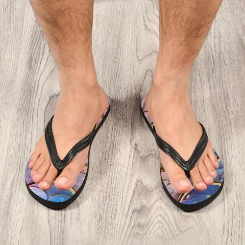 Mermaid Scale Men's & Women's Classical Beach Rubber Sandal Flip Flop Comfortable Slipper 214B25244