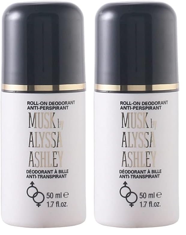 Alyssa Ashley Musk Deo Roll-On 50 ml (Paquete de 2)