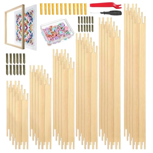 Barres de châssis en bois et kit de cadre réglable pour broderie et affiches
