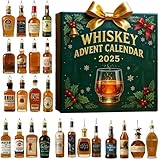 3D Whisky Adventskalender 2025 Frauen Alkohol Weihnachtskalender 2025 MäNner 24 Tage Ohne Wiederholung Countdown (Diesem Produkt handelt es sich um einen dekorativen Anhänger, nicht um ein Getränk)
