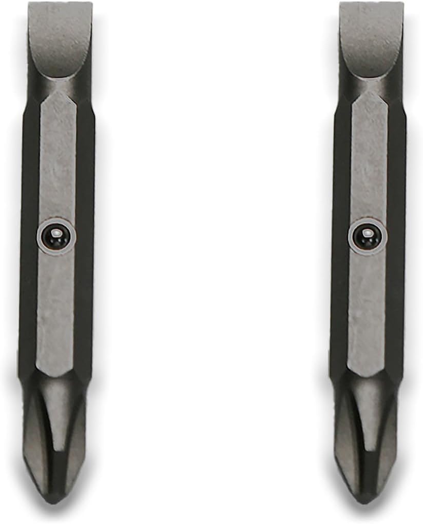 TMAX 2 pc #2 Phillips, 1/4-Inch Slotted double end screwdriver bits for 11-in-1 and 10-in-1 Klein Screwdriver Nut Driver