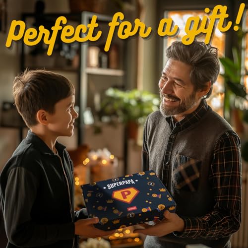 soxo Super Papa Ciabatte Uomo Estive Pantofole Pur Regalo Uomo Invernali Ciabatta Casa 43/44 Pantofole Super Papa + Portachiavi - 4