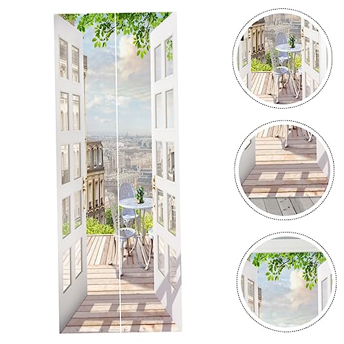 Autocollant de porte amovible imperméable sticker décoration - 3