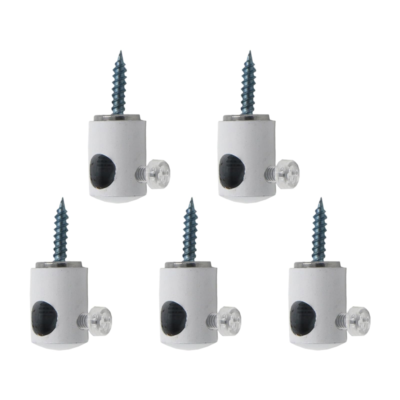 Lerpwige 5Pcs Ceiling Cable Clamps For Pendant Light Fixtures Sturdy Metal Hooks Wire Grip Chandelier Accessories For Chandelier Ceiling Hanging Pendant Lighting Fixture