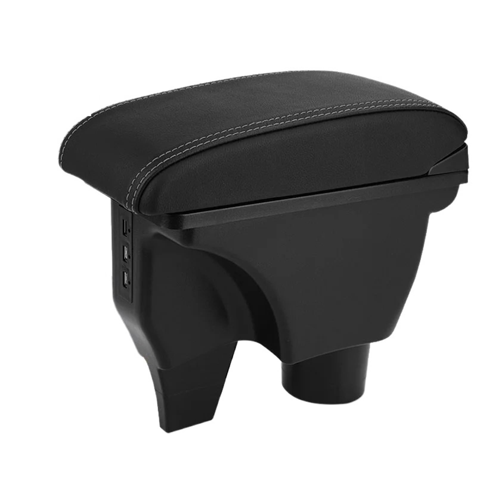 NOKRGQW Car Armrest Box For TOYOTA For Yaris For Vitz Car Armrest Box Accessories Interior Parts Details Storage Retrofit Parts(B2 black line Corium)