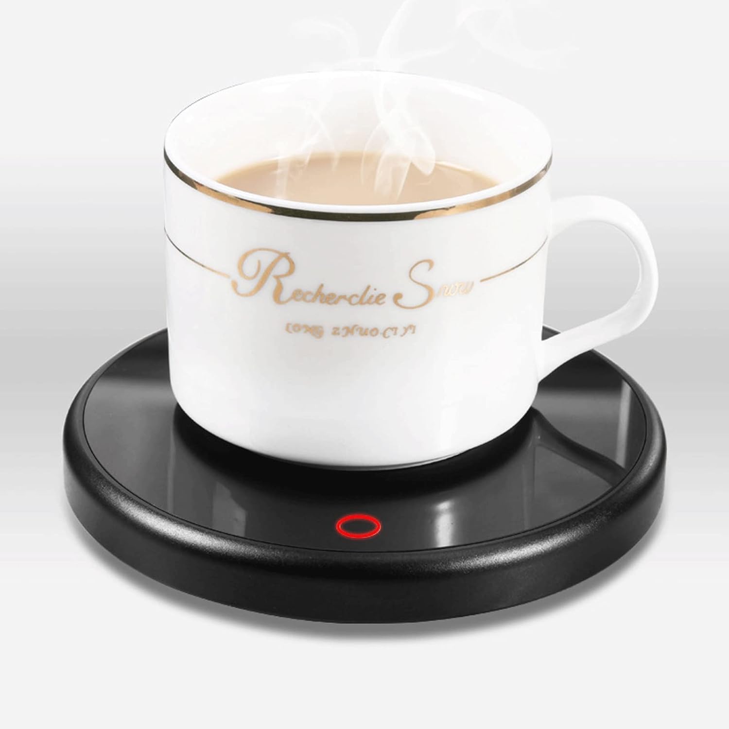 Cup Warmer Heating Plate 55 Degree Constant Temperature Ceramic Heating Cup Mat Heat Preservation Base Heating Mat for Coffee Milk Tea (Color : A) (C) (B)