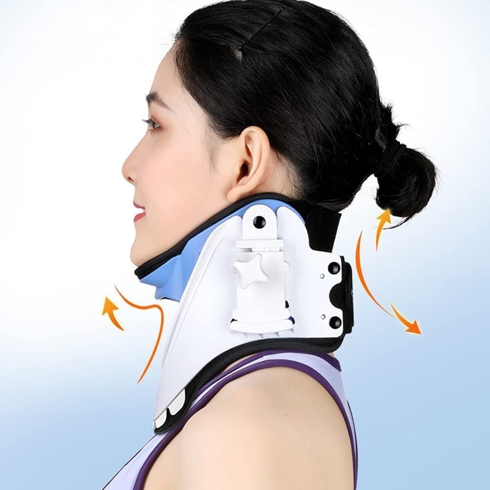 CukUJH Cervical Collar Adjustment Chiropractic Back Head Vertebrae Recovery Tool Neck Support Brace