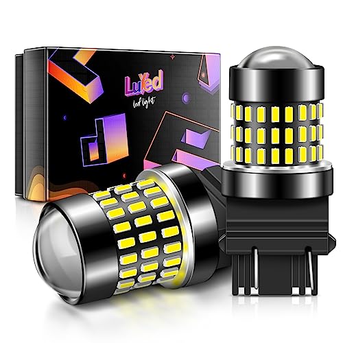 Non-polarity!LUYED 1800 Lumens Super Bright 3014 78-EX Chipsets 3156 3057 3157 4157 LED Bulbs Used For Back Up Reverse Lights,Brake Lights,Tail Lights,Xenon White