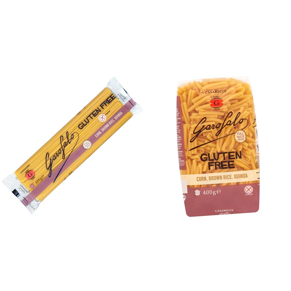 GarofaloGluten Free Linguine Pasta, 400g & Gluten Free Casarecce Pasta, 400g
