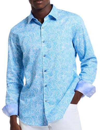Robert Graham Mens Stelvio Long Sleeve Button Down Woven Shirt