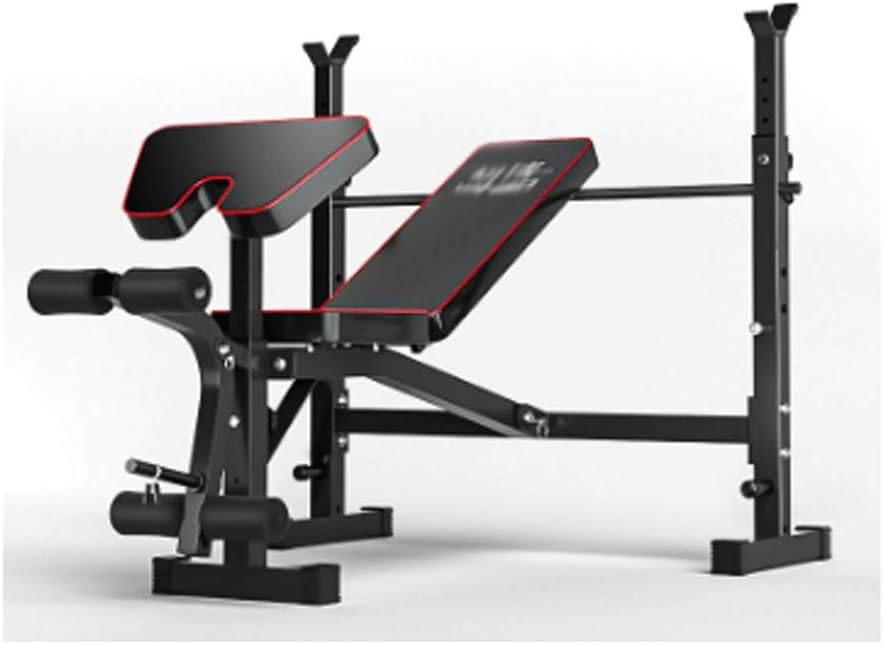 Gym Weight Bench Home Fitness Machine Weightlifting Bed Adjustable Weight Benche Set Multifunctional Weight-Lifting Bed Weight-Lifting Machine Fitness Strength Training Benches (Color : B) (A)
