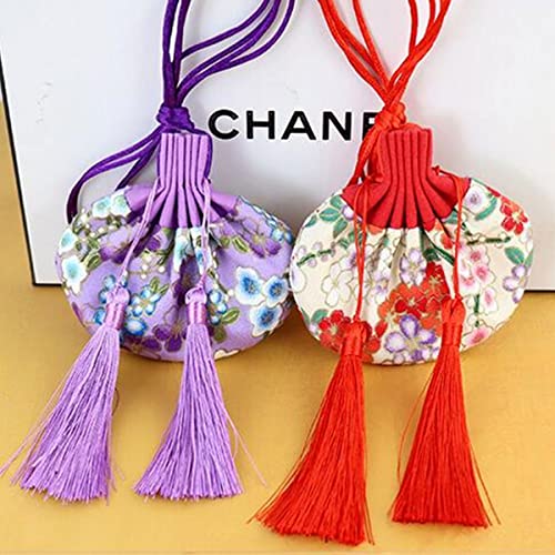 Bolsas de seda china sacchet brocado 10 pzs miniatura 6
