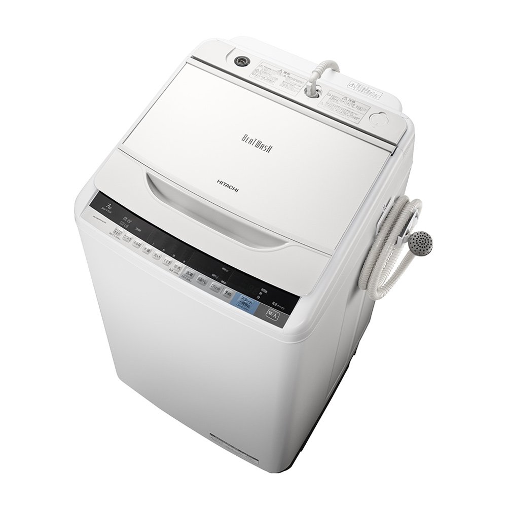Amazon.co.jp: 日立 全自動洗濯機 7kg ホワイト BW-V70A W : ホーム 