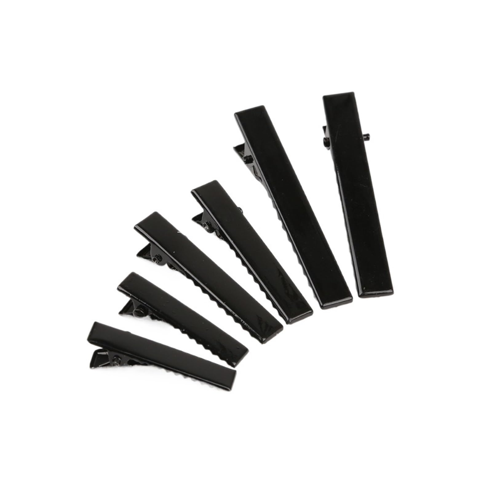 20 pezzi di fermagli for capelli in metallo rodio nero materiale fai da te for strumenti for lo styling dei accessori per Donne(5.7cm 20Pcs Black)