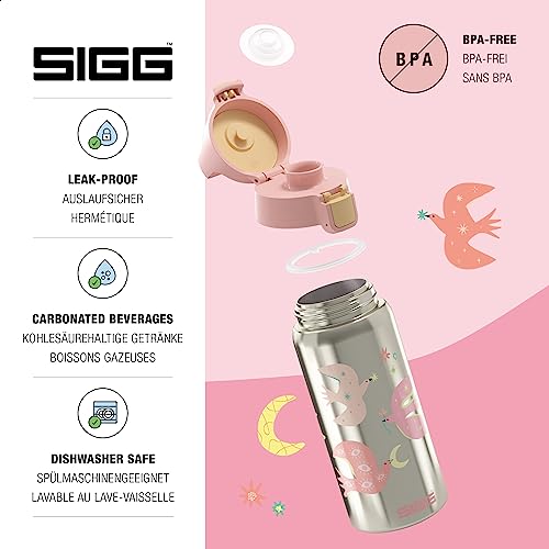 Sigg, Insulated Kids Water Bottle, Shield One Therm, Suitable for Carbonated Beverages, Leakproof, Dishwasher Safe, BPA Free - Image 3