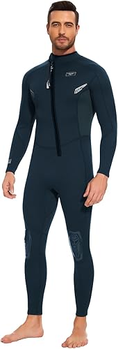 Seaskin Trajes de neopreno para hombres y mujeres de 2 mm, trajes de buceo de cuerpo completo con cremallera frontal
