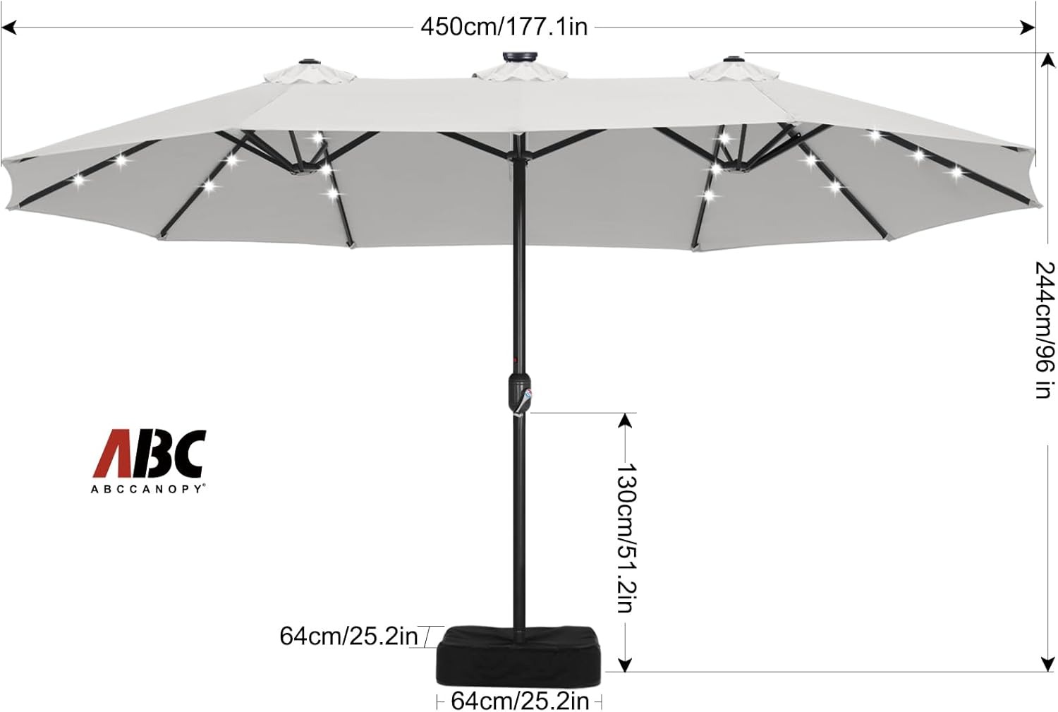Brighten Your Outdoors: ABCCANOPY 15ft Solar Patio Umbrella Review