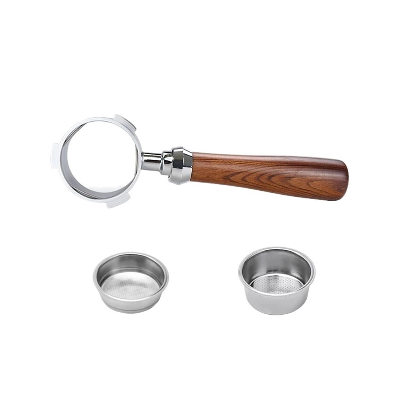Portafiltro Sin Fondo For Café Con 3 Clavos, 51mm, Compatible Con Delonghi,Dedica Ec680 Ec685, Cesta De Filtro De Repuesto, Accesorio De Barista