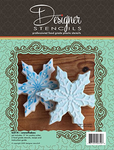 Snowflake Cookie Cutter & Stencil Set by Designer Stencils