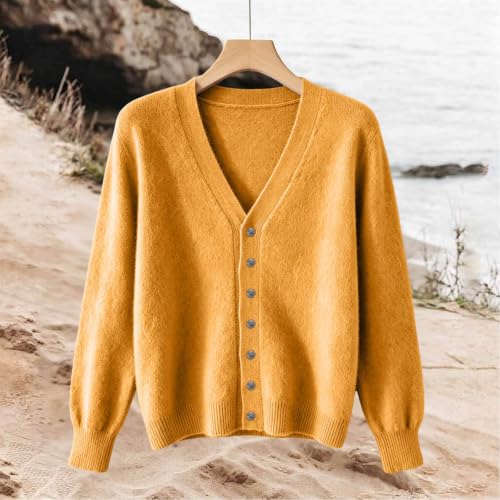 Cardigan Sweaters for Women V Neck Long Sleeve Knit Cardigans Shrug - image 3