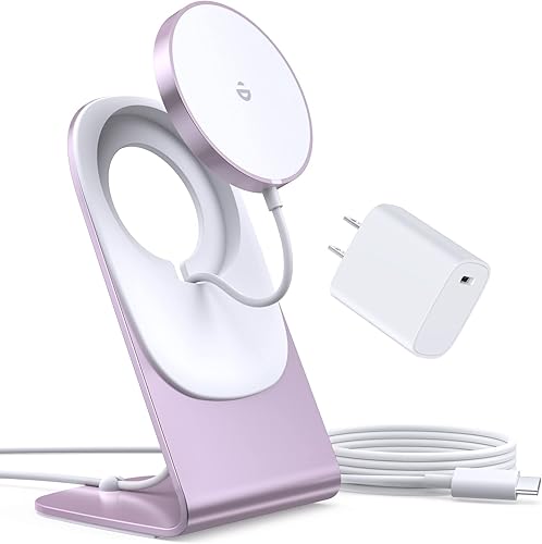 Cargador inalámbrico magnético para iPhone 1615141312 - Cargador Mag+adaptador USB C de 20 W, soporte de carga inalámbrica rápida con cable de 5