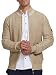 Indicode Herren INLayton Strickjacke mit Stehkragen und Reißverschluss | Cardigan Feinstrickjacke für Männer Irish Cream, L