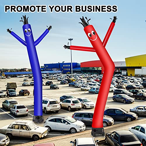 Image of MOUNTO 20ft Air Inflatable Tube Guy Puppet Dancing Man with 1HP Blower Complete Set (Red)