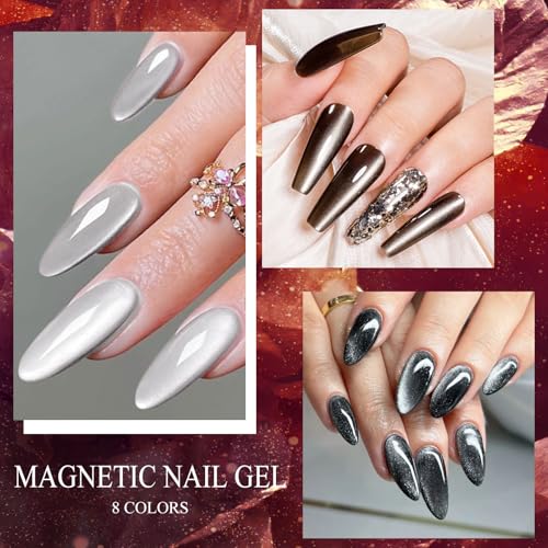 Set de 12 esmaltes de gel Cat Eye MEET ACROSS miniatura 7
