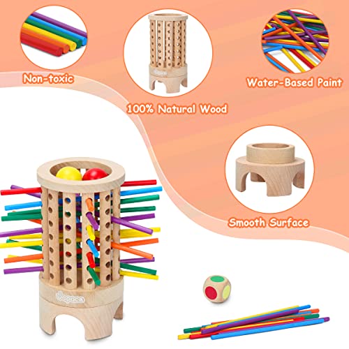 Japace-Montessori-Houten-bordspel-voor-het-gezin-36-stuks-kleurrijke-houten-stokjes-wiskunde-educatief-speelgoed-vanaf-3-tot-5-jaar-familiespel-feestspel-cadeau-voor-kinderen-en-volwassenen