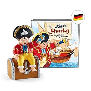 tonies Hörfiguren für Toniebox, Käpt’n Sharky – Käpt’n Sharky und das Geheimnis der Schatzinsel, Hörspiel für Kinder ab 3 Jahren, Spielzeit ca. 41 Minuten