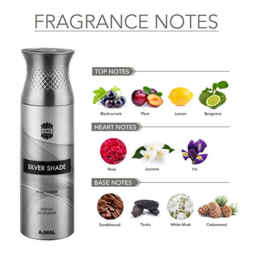 Ajmal SILVERSHADE EDP & SilverShade DEO For Men Bundle of 2 Gift For Men Longlasting Scent - Image 5