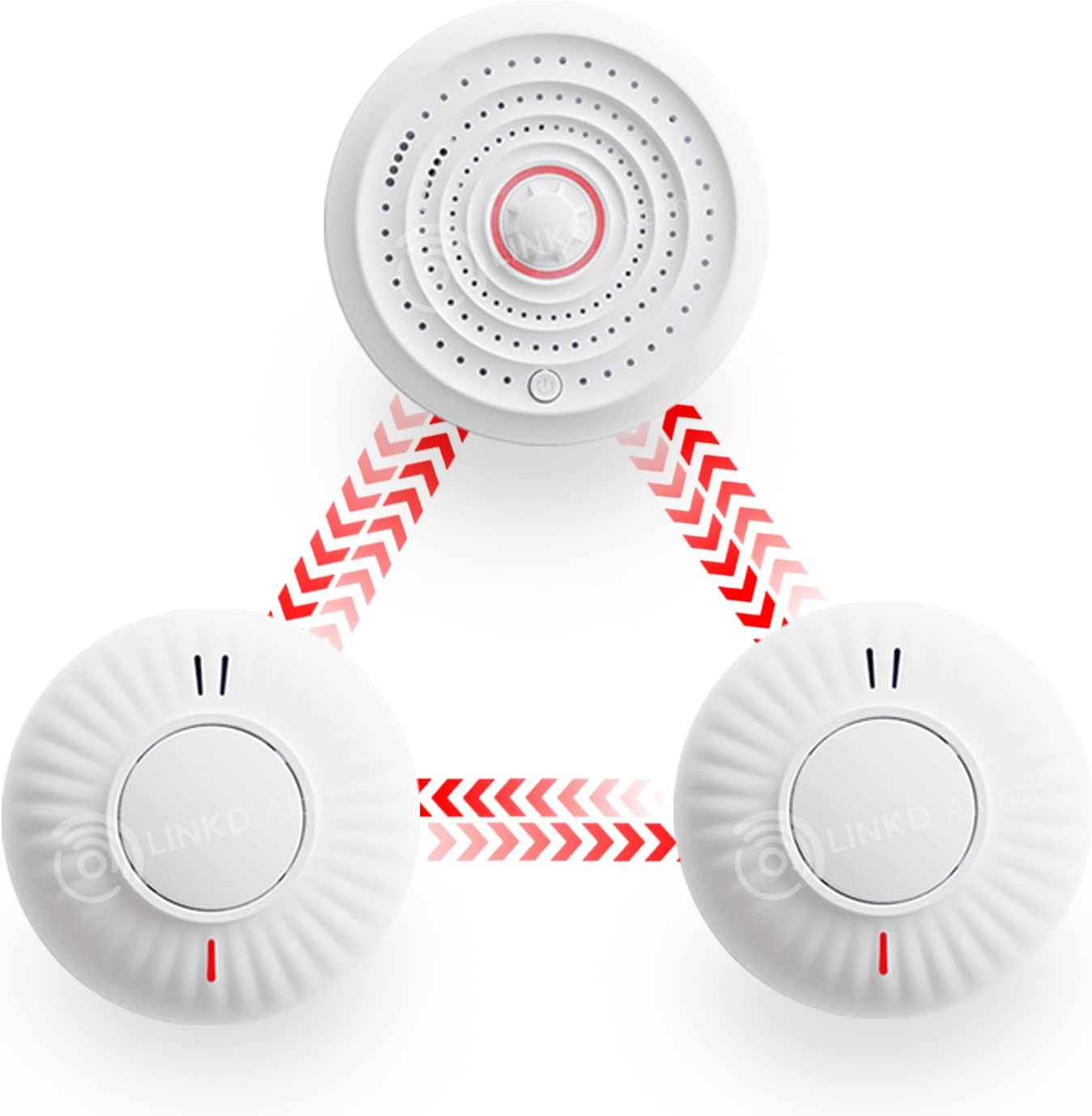 Wireless Interlinked Smoke & Heat Alarm Bundle | Scotland & England Law Compliant | 10 Year Battery Life | CE & BS Certified | LINKD Alarms | Pre Linked | Easy Set Up | UK Phone & Email Support