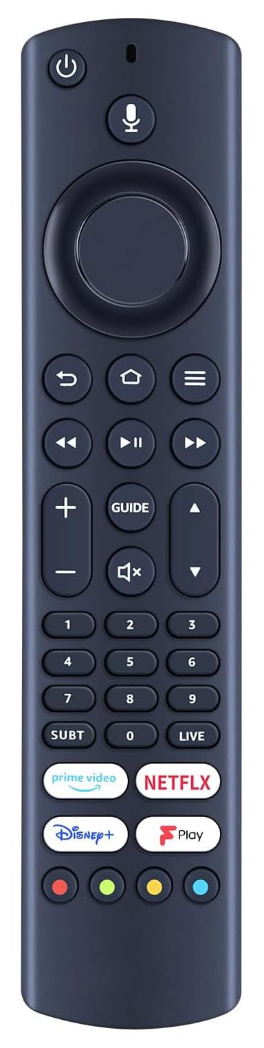 Universal Remote Control Compatible for Toshiba CT-8570 CT8570 TV Controller,Voice Function, black