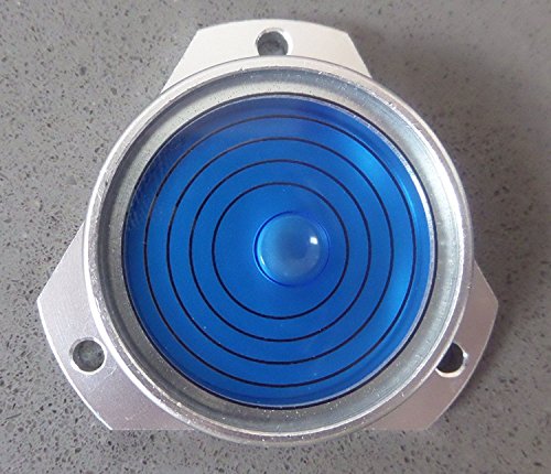 - Livella ad alcol flangiata in metallo media con liquido blu