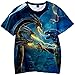 Produktbild PANOZON Jungen Digitaldruck Godzilla Tshirt Gojira Kurzarm Sommer Shirt Kleinkinder Hemden(Blitz3514, L)