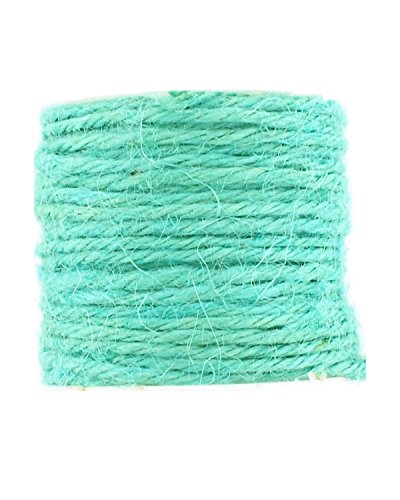 Trimweaver TW-JUTE-TWINE-AQUA-20 2mm Jute Twine, 20-Yard, Aqua