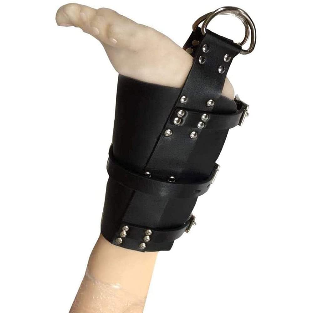 Leder Bondage Set Extremer Aufhängen Hand+Fuß Rückhalte Systeme Mit Handfesseln/Handschellen Und Fußfesseln für Erfahr Paare, SM Sklaven Fetisch Sexspielzeug für Frau und Mann