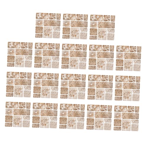 Housoutil 18 Piezas etiqueta engomada del azulejo baldosas adhesivas papel pintado adhesivo mural decorativo verter pegatinas pared adhesivo pared declases de azulejos etiqueta impermeable