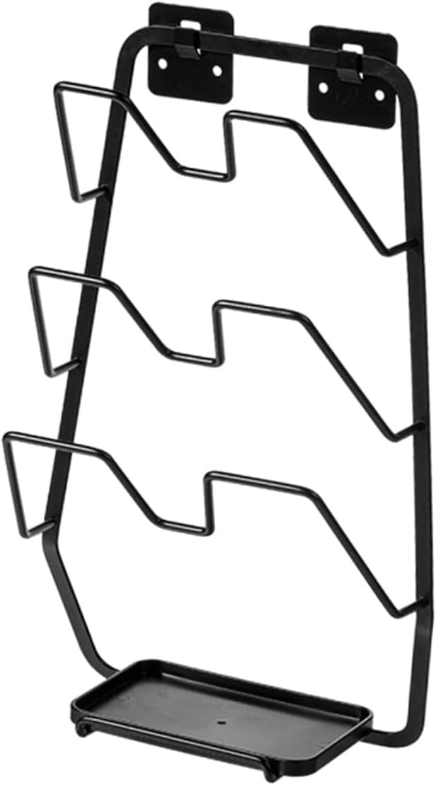 Wall Mounted Pot Cover Rack No Punching Kitchen Organizer Chopping Board Holder Space Saving Household Utensil Storage for Modern Kitchens