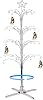 HOHIYA 74 Inch Ornament Display Tree Metal Christmas Stand Rotating Silver 90 Hooks Hanger Wire Hanging for Swarovski 2024 Crystal Glass Decorations Gift Taiwan Made