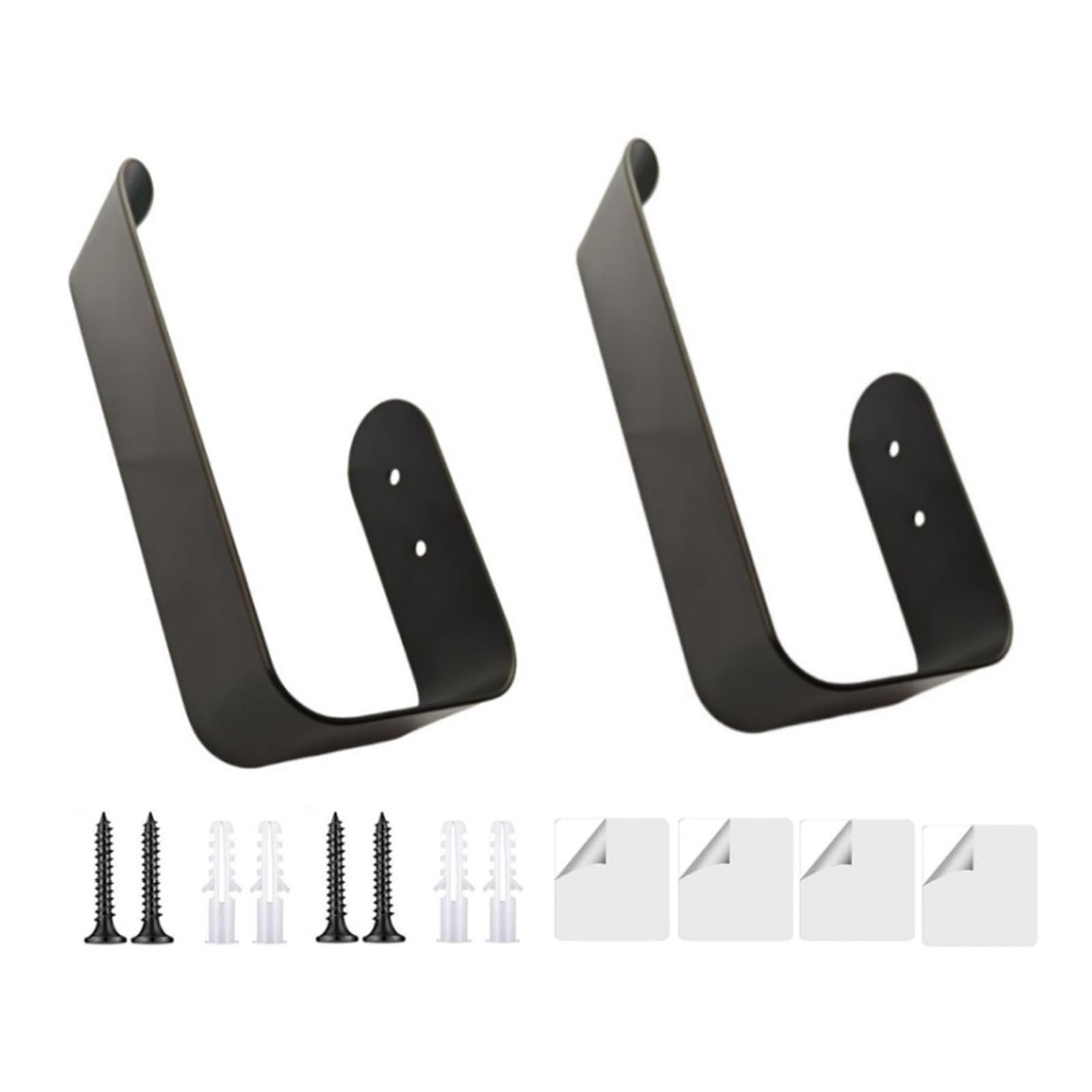 2Pieces Modern Iron Curtain Holdbacks Hooks Wall Mounted Drapery Holders Tiebacks Metal Hooks for Various Curtain Types Tiebacks Wall