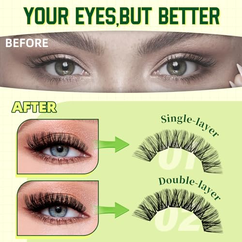 Image of KEYYOU Lash Clusters Kit Natural Wispy Clusters for a Fresh Everyday Look