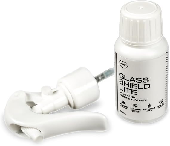 Nasiol Glasshield Lite Vehicle Nano Rain Slider and Water Repellent Spray-50 Ml-1 Year Effective-Glass Protection
