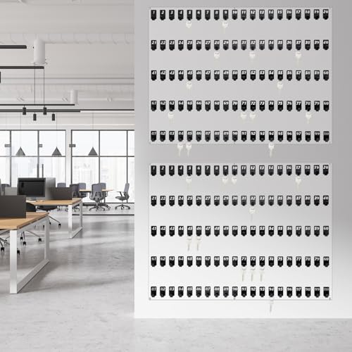 Beeveer Acrylic Key Board with 100 No. Hooks Wall Mount Key Rack Holder Hanger Storage Collection for School, Garage, Car Dealer, Office, Hotel, Real Estate(Transparent) by Beeveer - Image 4