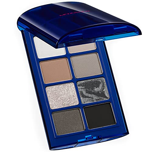 Moonshot Performance 8X Palette 01 Mystique - Muted Gray & Brown Shades Contour Palette For Matte Finish - Metallic Pearl Glitter Eyeshadow, Rich Colors With Velvety Texture & Lasting Finish #TOP6