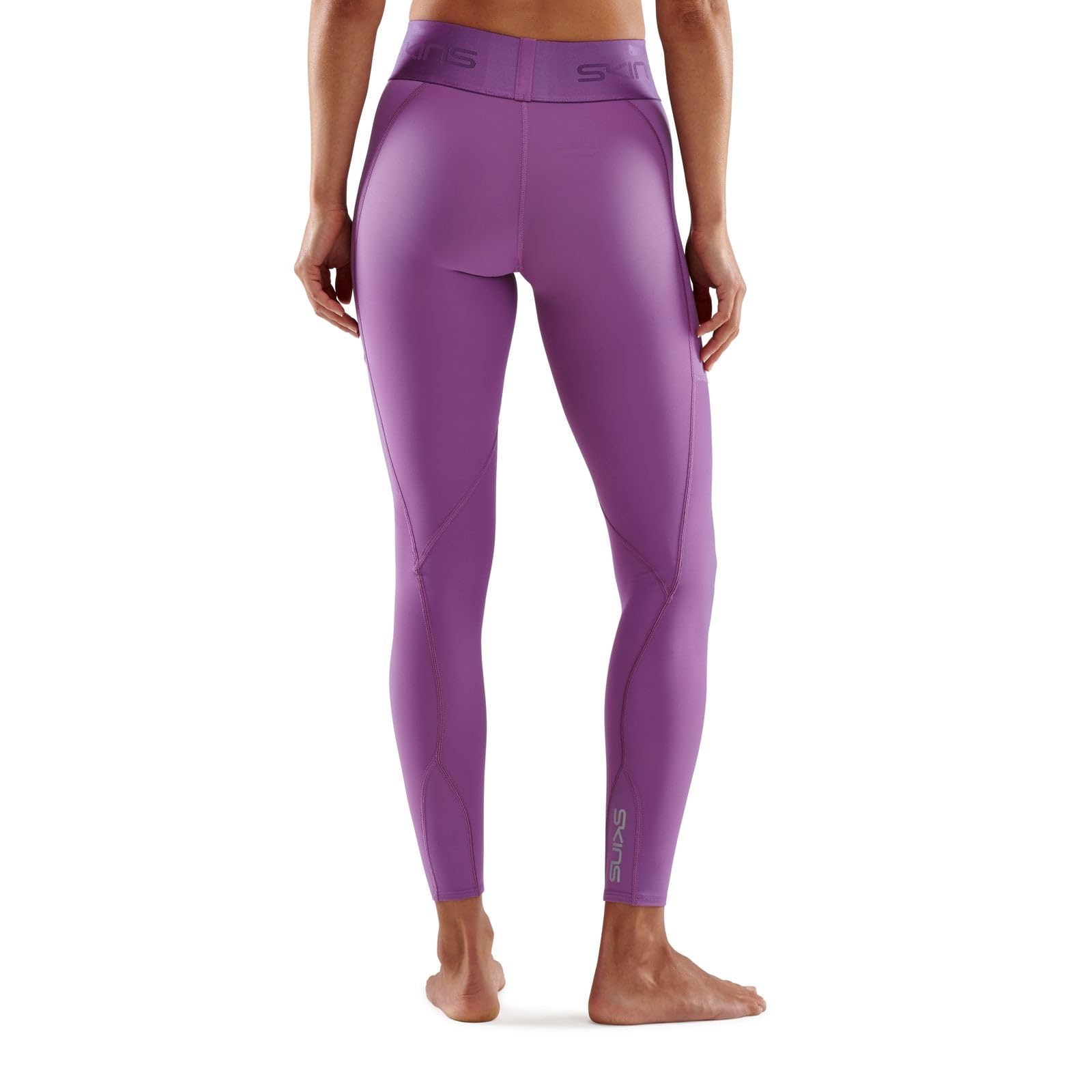 Skins Series-3 Women's Premium Compression Long Tights-Improve Circulation, Reduce Soreness for Running, Hiking & Workouts L Purple