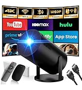 [App intégrée] Vidéoprojecteur 2026 Rétroprojecteur Portable Mini Projecteur Dual Contrôle avec S...